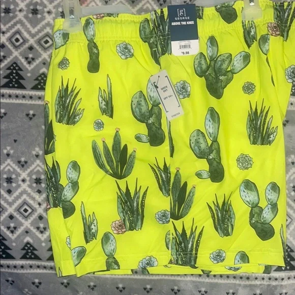Colorful Pineapple and Cactus Print Shorts Set 3 pairs NEW WITH TAGS - Picture 2 of 5